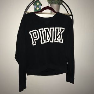 black vs pink sweatshirt